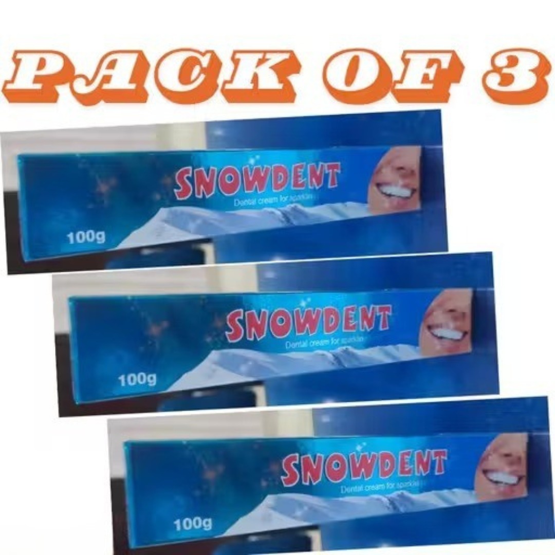 snowdent toothpaste, 100 gm deep whitening helps in removing stains and yellow patches from the surface of the teeth pack of 3 snowdent toothpaste, 100 gm deep whitening helps in removing stains and yellow patches from the surface of the teeth pack of 3