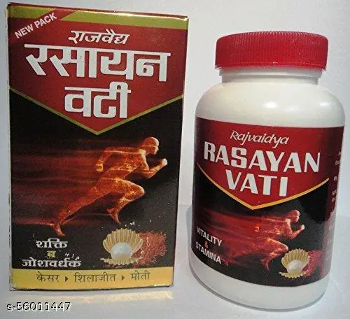 rajvaidya rasayan vati – ayurvedic shakti vardhak tablets pack of 2 rajvaidya rasayan vati – ayurvedic shakti vardhak tablets pack of 2
